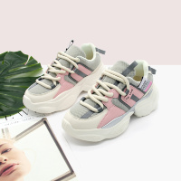Бежево-розовые кроссовки с дополнительным комплектом шнурков Fei Lang