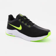 Черно-салатовые текстильные кроссовки Nike Zoom Winflo - Черно-салатовые текстильные кроссовки Nike Zoom Winflo
