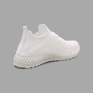 Белые текстильные кроссовки HAOYUQIU - Белые текстильные кроссовки HAOYUQIU